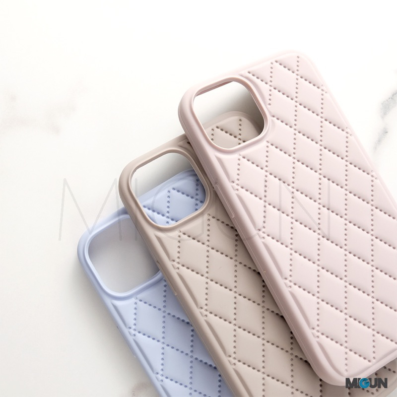 (1) Diamond Bludru Silicone Case - Softcase Fullcover For iPhone XR XSMAX 11 11PRO 11PROMAX 12 13 MINI 14 PLUS PRO PROMAX