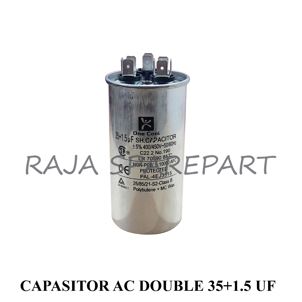 Capasitor Running AC Double 35+1,5UF