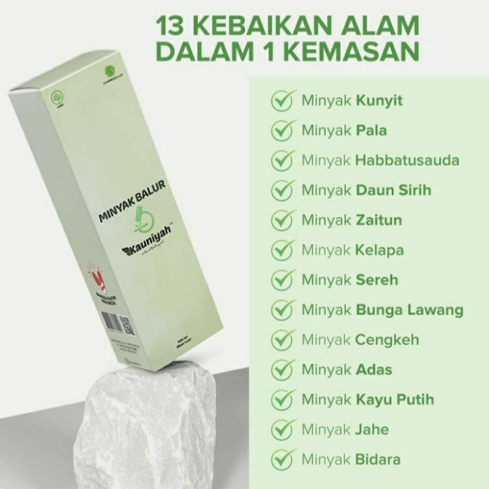 MINYAK BALUR KAUNIYAH 100% ORIGINAL / NATURAL HEALING OIL (TIDAK BISA PAKAI VOUCHER TOKO)