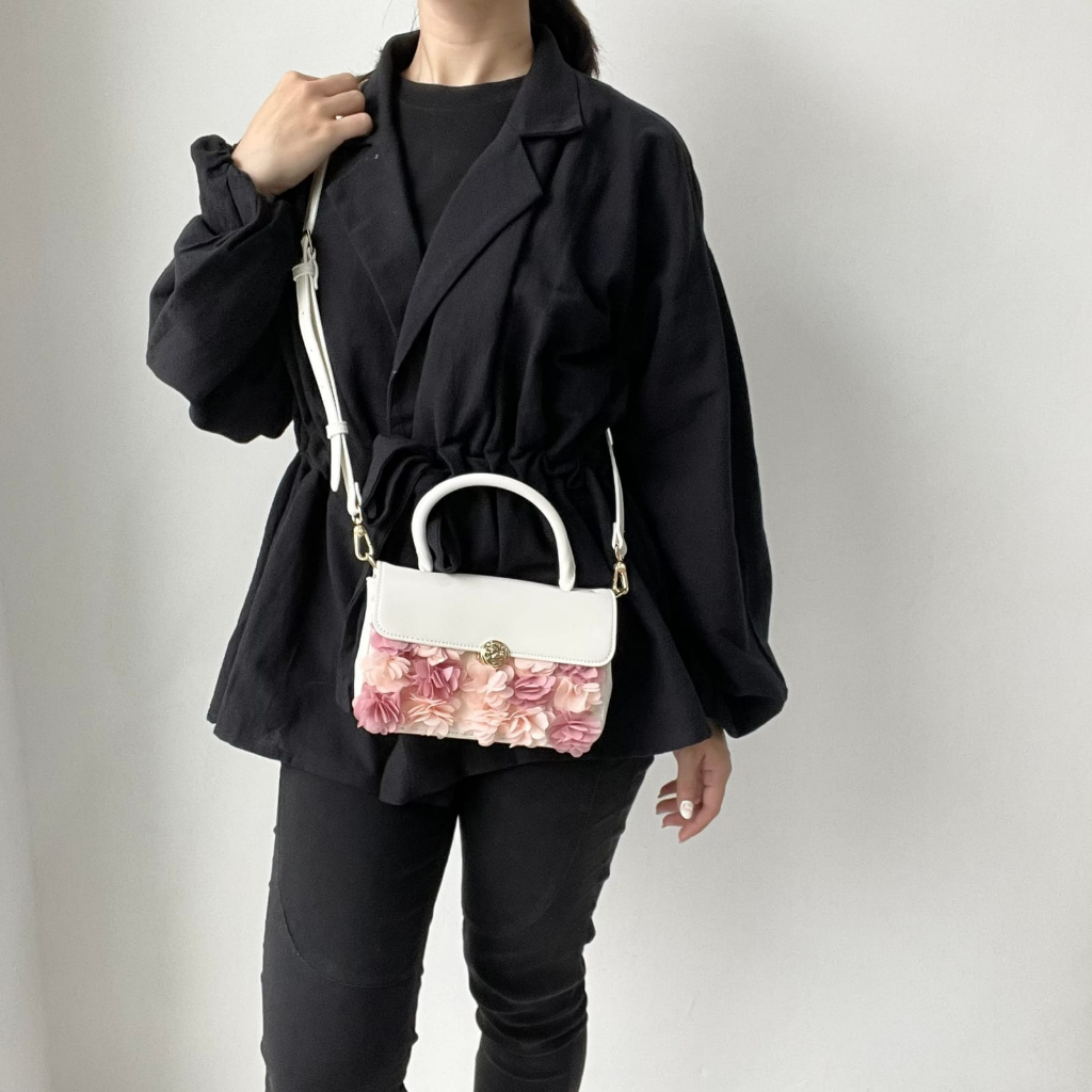 TAS WANITA CNK-3898 HAND BAG FLOWER