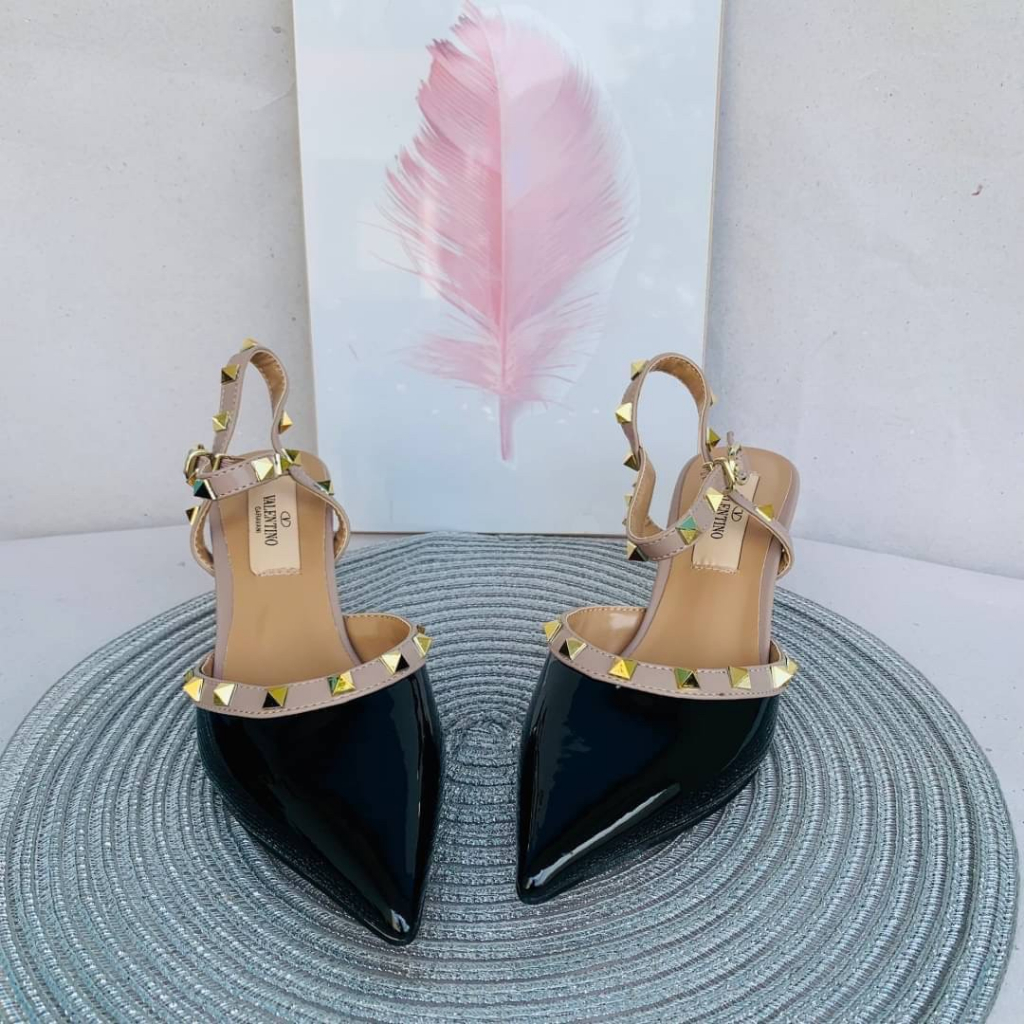 [7.7 Boombastis Sale⚡] - SEPATU WANITA VGS02 ROCKSTUDS ANKLE STRAP PREMIUM IMPORT