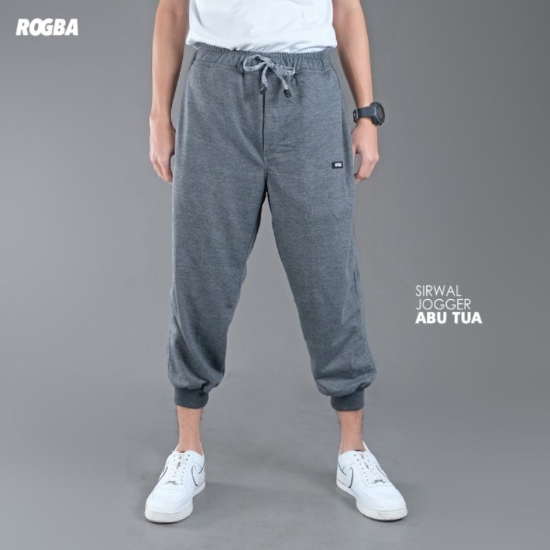 S17 - ROGBA - Celana Panjang Pria, Sirwal Jogger Training Dewasa