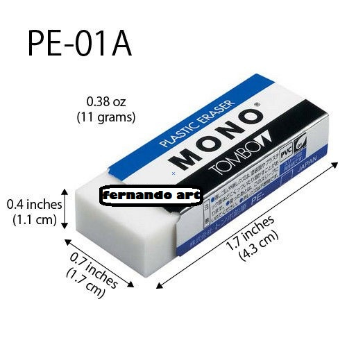 

BN - Plastic Eraser Mono Tombow PE-01A / Penghapus Mono Tombow PE-01A (Kecil)