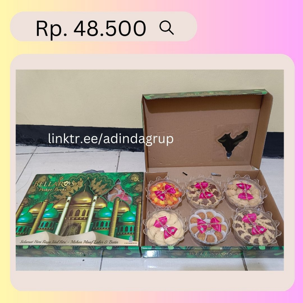 

Parcel Hampers Kue Kering Lebaran Paket 6 Toples