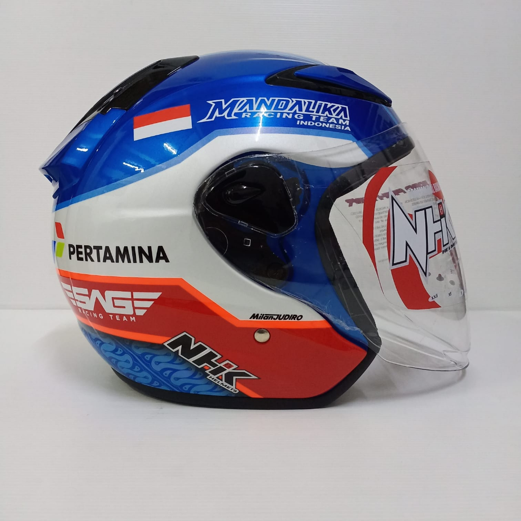 HELM NHK R6 HALF FACE GP EDITION MANDALIKA