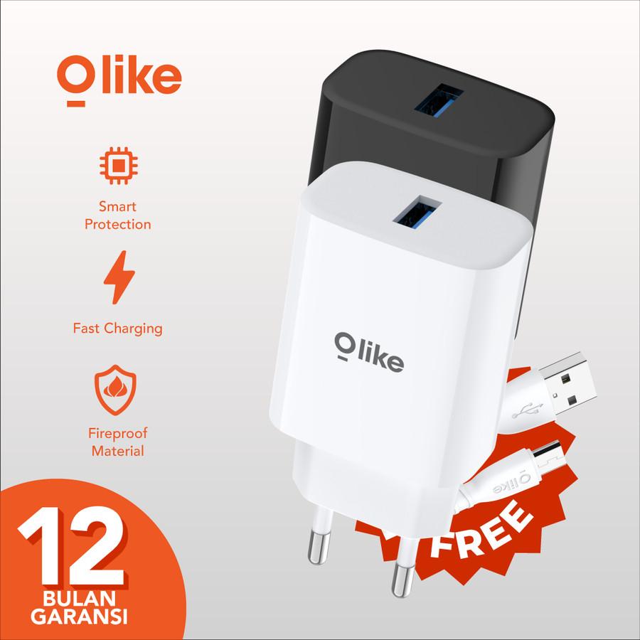 Olike C301 18W Adaptor Charger + Kabel USB-C Type-C Fast Charging