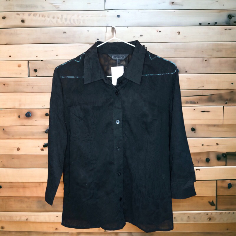 kemeja wanita transparan