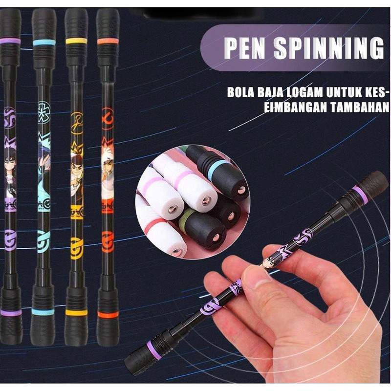 

Pulpen Spinner LED Spinning Pulpen Alat Tulis Kantor Stationery