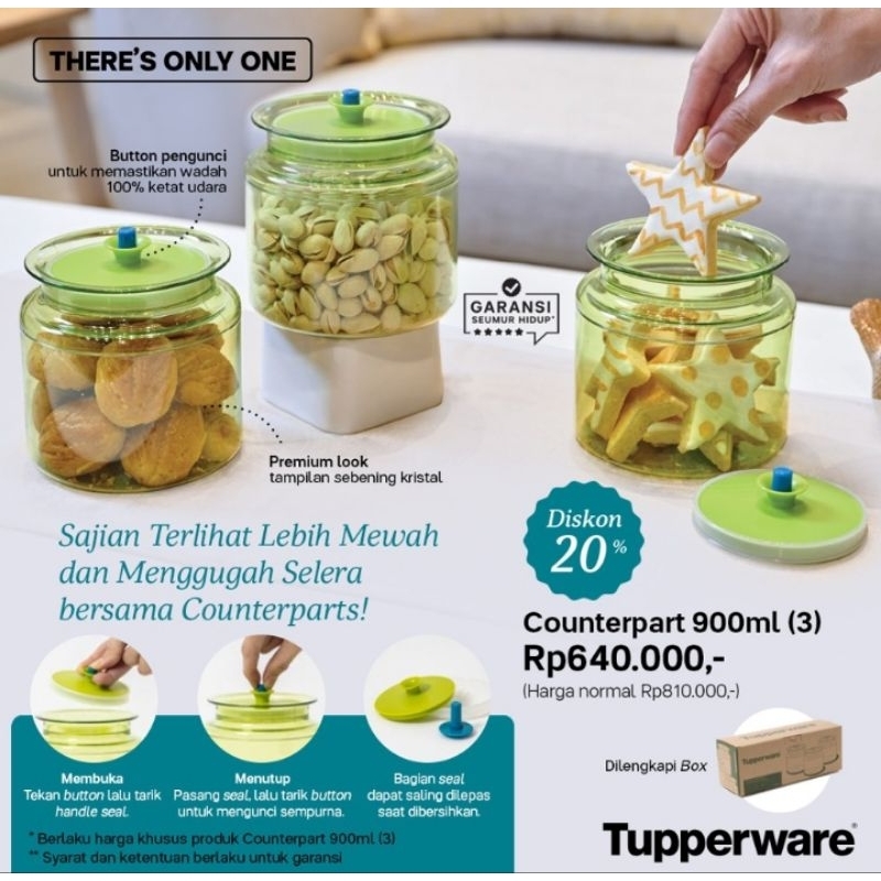 Toples Kue Kering Tupperware