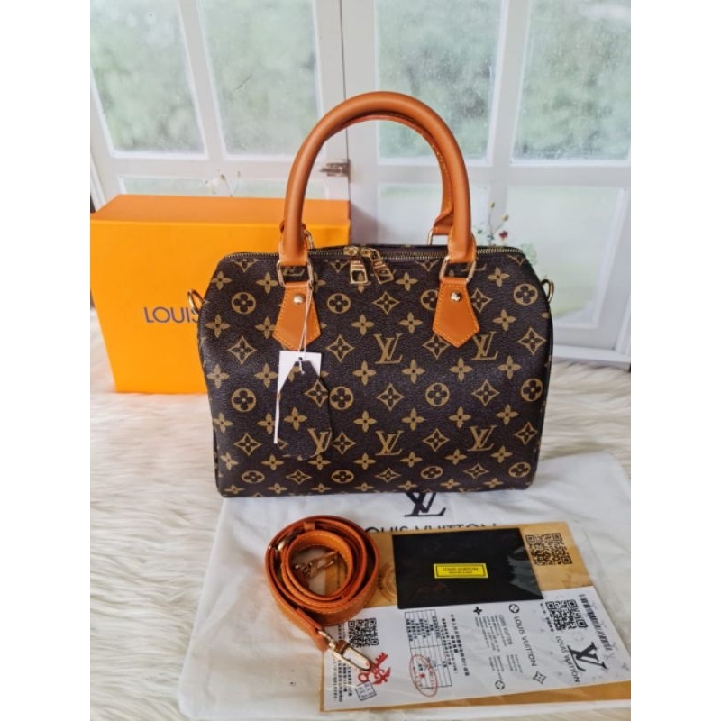 TAS ELV SPEEDY/ BANDOULIERE  Size  30  FREE BOX FULL EMBOS