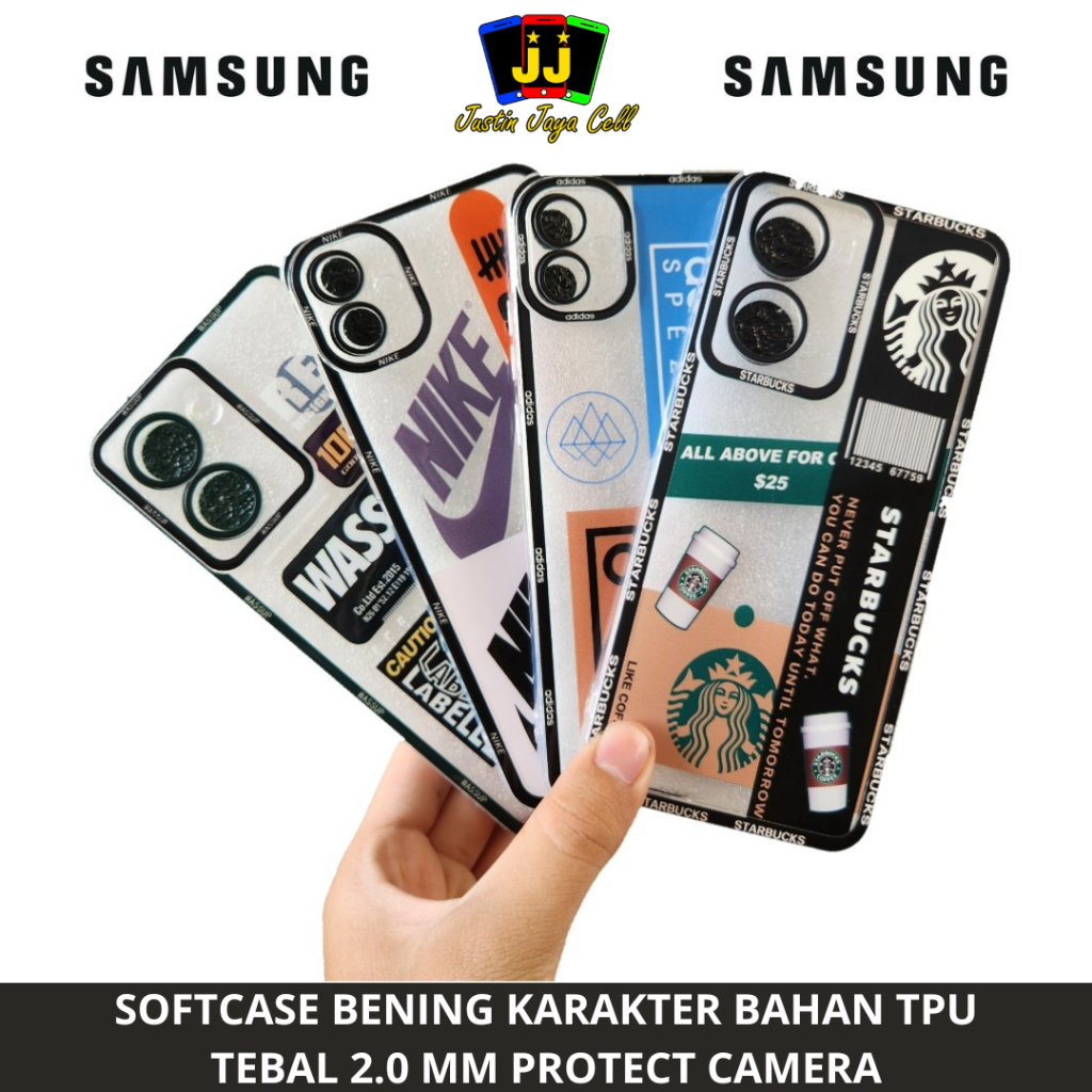 SOFTCASE BENING MOTIF BRANDED BAHAN TPU SAMSUNG A14 4G &amp; A14 5G