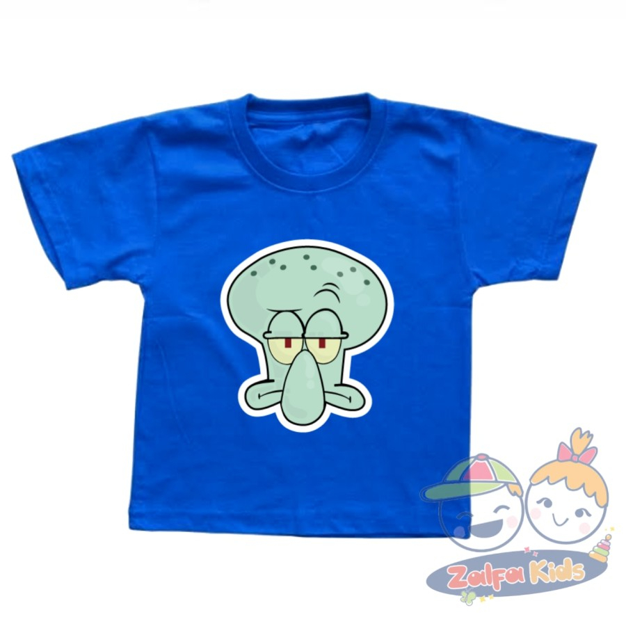 TSHIRT BAJU KAOS ANAK LAKI-LAKI & PEREMPUAN SQUIDWARD SPONGEBOB SQUAREPANTS