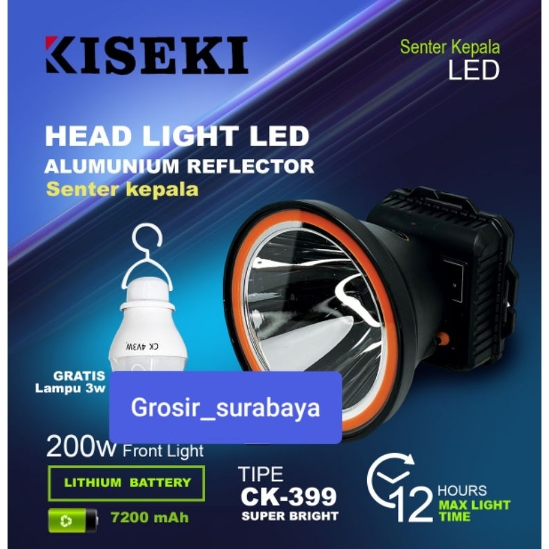 SENTER KEPALA KISEKI CK399 200WATT, SENTER HEAD KISEKI CK 399, SENTER KISEKI 200W CK399, KISEKI 399 