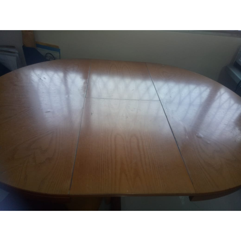 Meja Bulat Diameter 100 Tinggi 70/75cm Full Kayu Solid