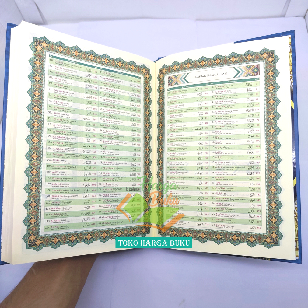 Al-Quran Al-Hilali A5 HC Rasm Usmani Khat Tebal Terjemah Tanpa Takwil Penerbit Alfatih Quran