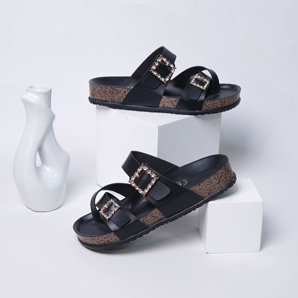 Dunkenstock KIARRA Sandal casual wanita sendal slop birken terbaru