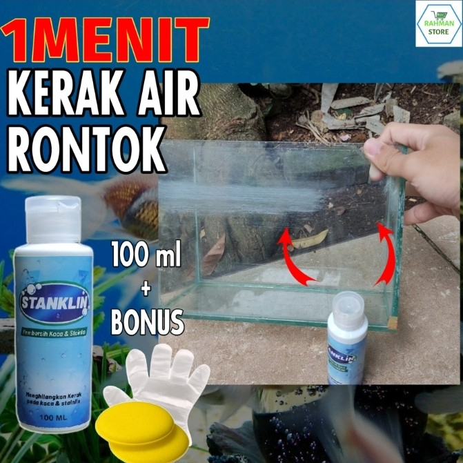 Cairan Pembersih Kerak Air Stanklin Jamur Kaca Aquarium Stainless