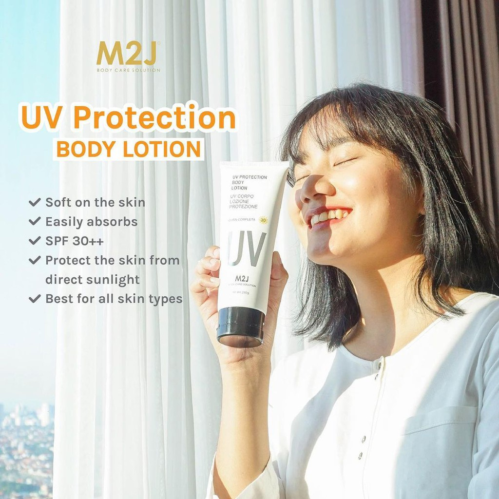 Body Lotion By M2J | M2J Body Lotion UV Protection 250g