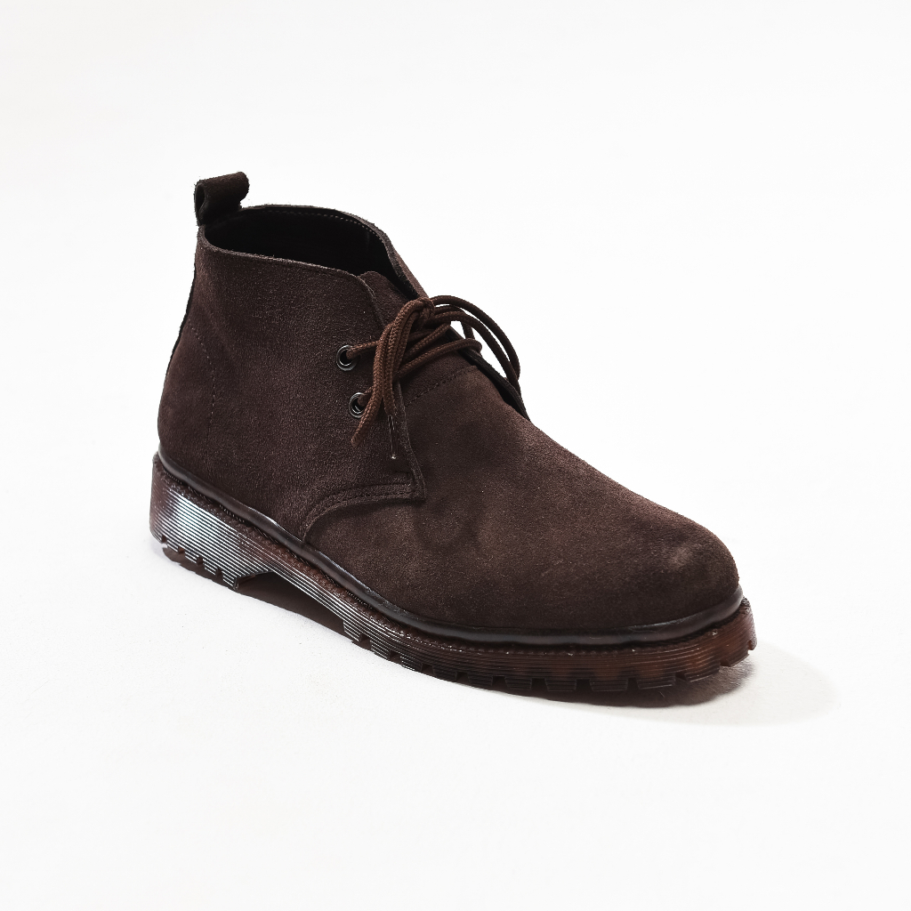 FLOODY BLUE I WHIPLASH SUEDE BROWN I DESERT BOOT | WOMAN