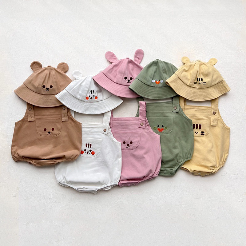 Animal overall bayi/kostum binatang bayi