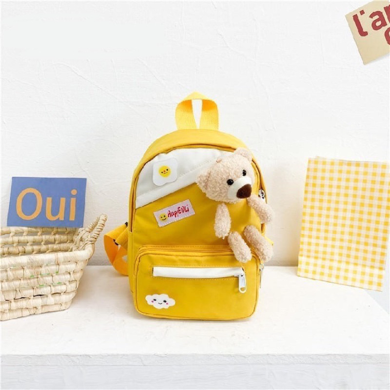 Tas ransel anak boneka tas sekolah anak TK PAUD tas ransel murah tas ransel anak korean style backpack polos simple