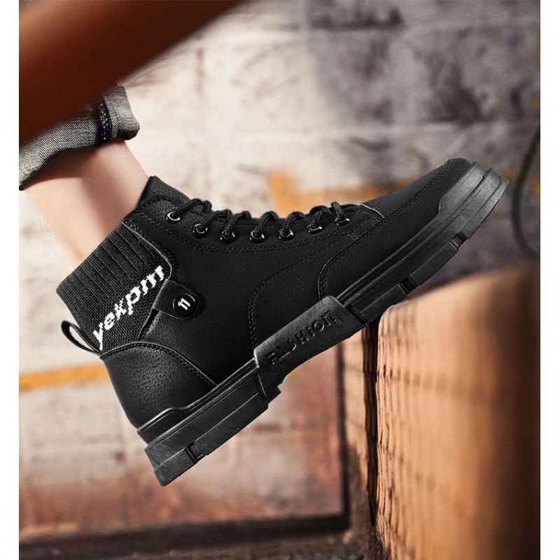 Sepatu boots Hitam 39-44 Mpkey Hight Sneakers outdoor touring motor Kasual Pria Wanita terlaris murah best medan