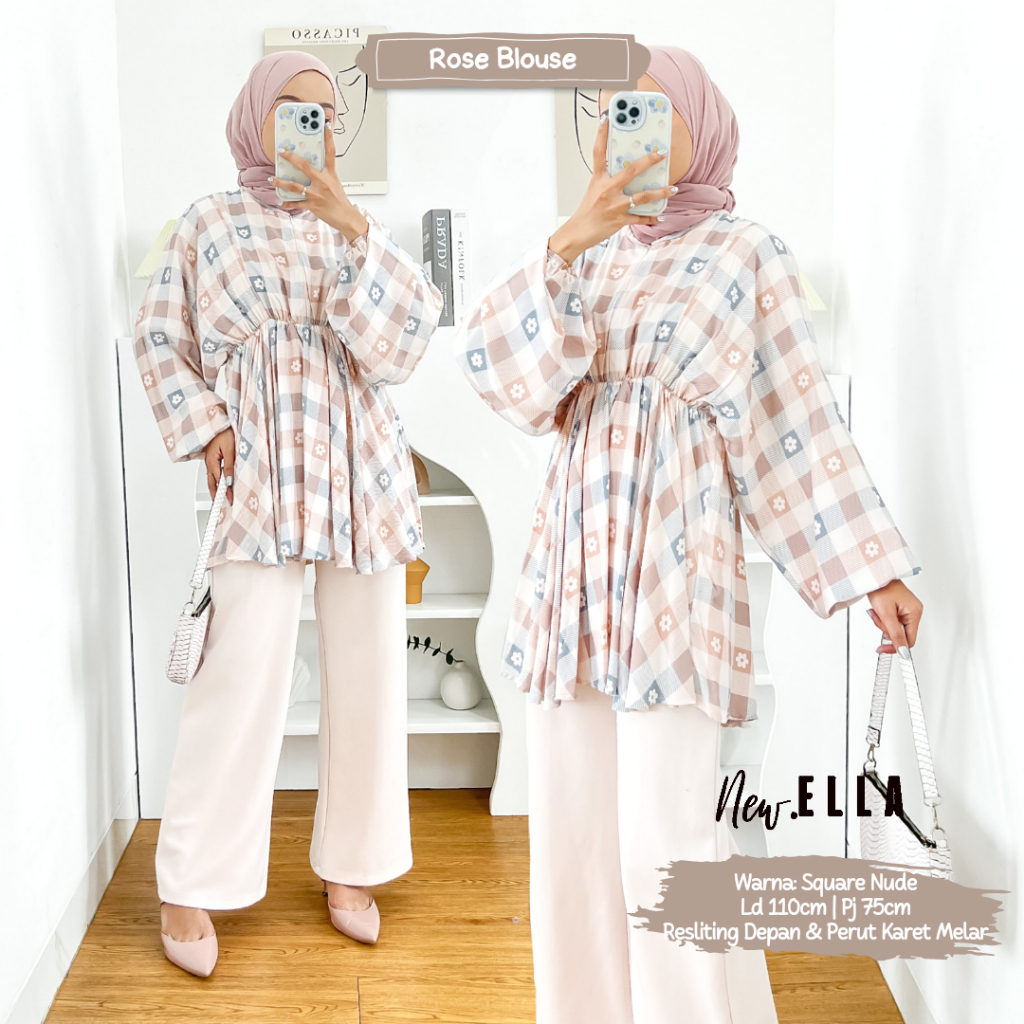 ROSE BLOUSE BUSUI BEST SELLER BY DLINK STORE / BLOUSE RAYON BUSUI