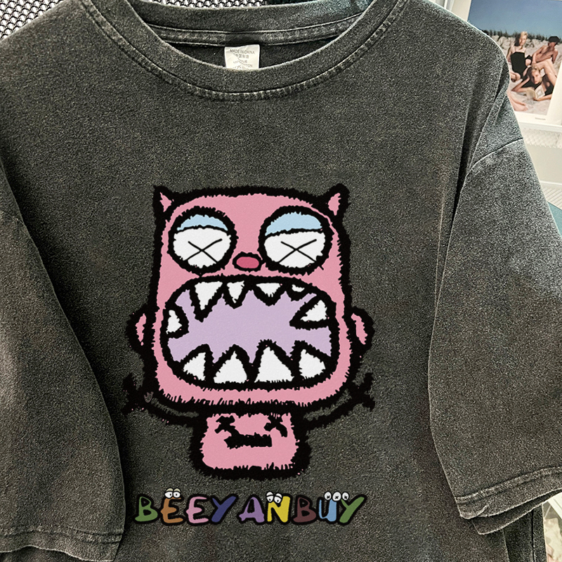 T shirt Hitam washed baju wanita kaos oversize atasan wanita t-shirt pria lengan pendek kaos pakaian