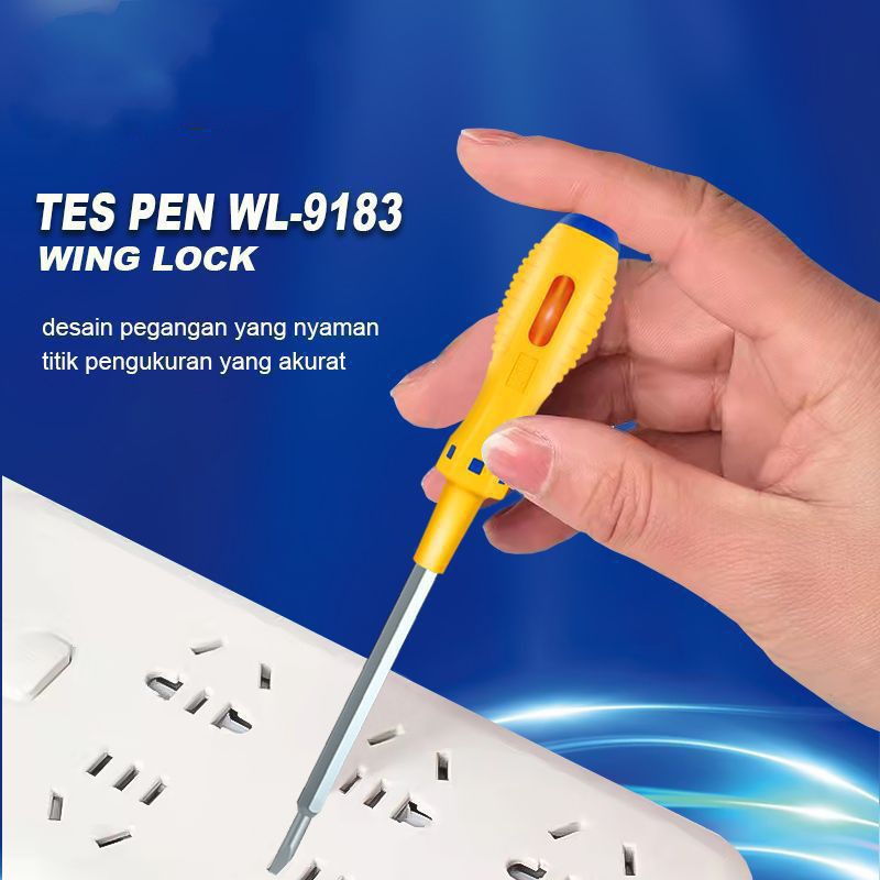 Wing Lock 9183 , Tespen Testpen Obeng Bolak Balik Multifungsi