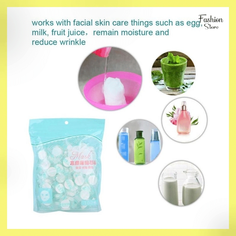 FS-Compressed Mask Paper Masker muka Wajah Tablet DIY polos kertas mini portable travel permen