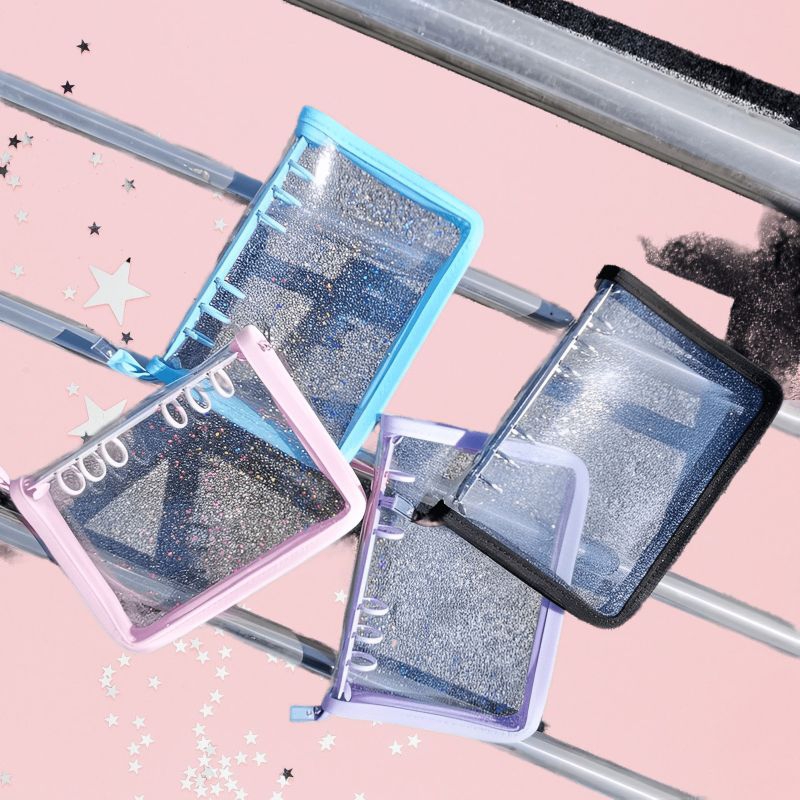 

[Open PO] Binder untuk Photocard / Binder Zipper Glitter / Album Photocard A5 6 Ring