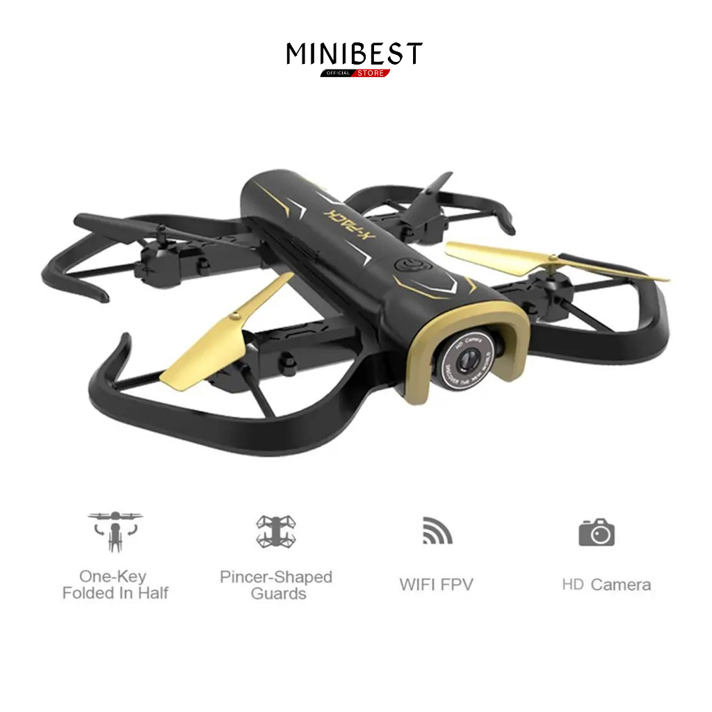 MINIBEST X Pack 5 Drone 2.4G Foldable Drone Auto Calibrating 3D Flip