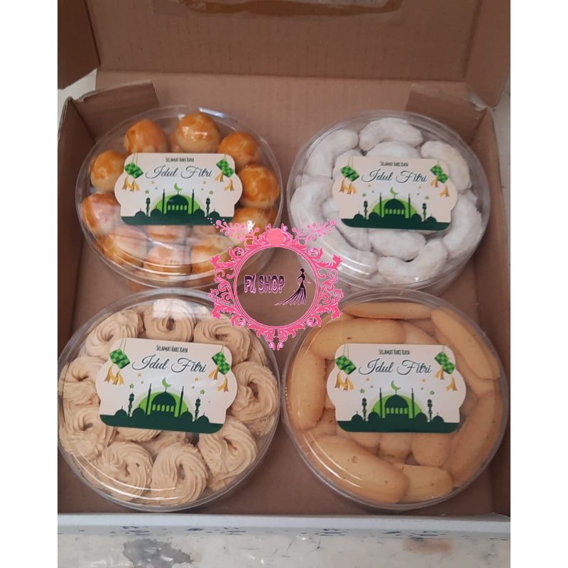 FX SHOP PAKET KUE KERING MIX 4 / HAMPERS LEBARAN / KUKER