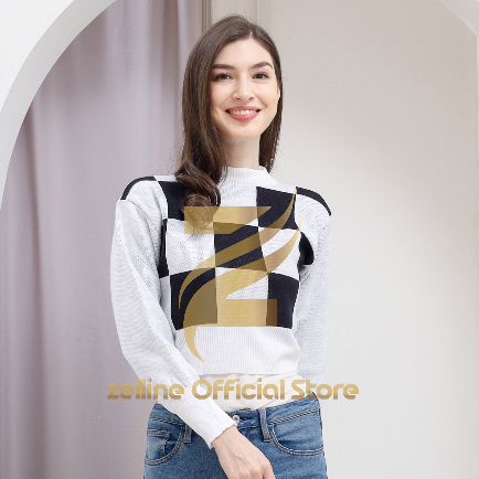 Sweater Yiko Crop Knite Rajut Terbaru