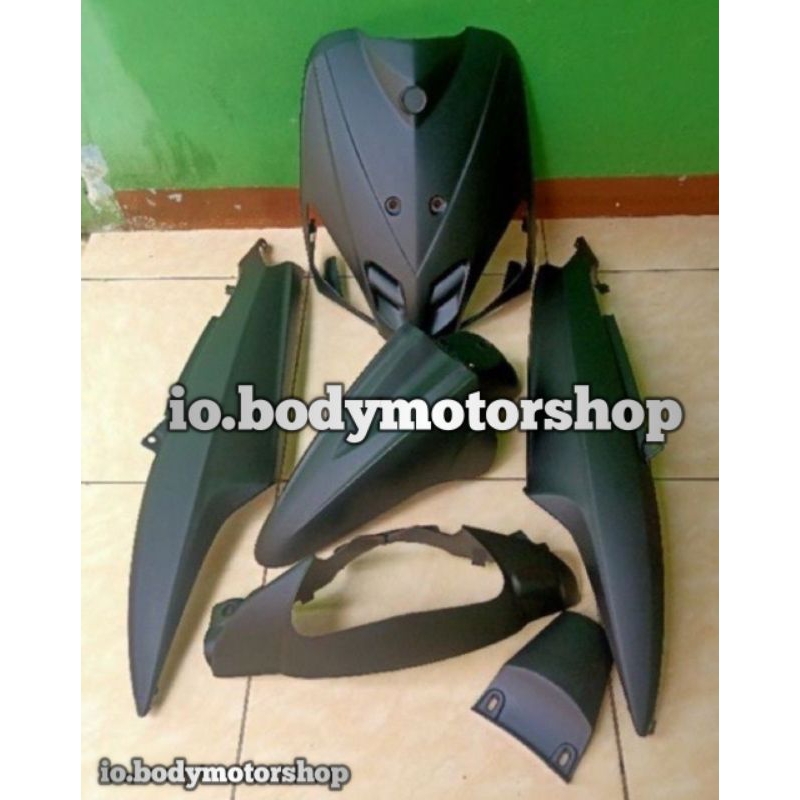 cover body full halus Yamaha Mio sporty hitam doff