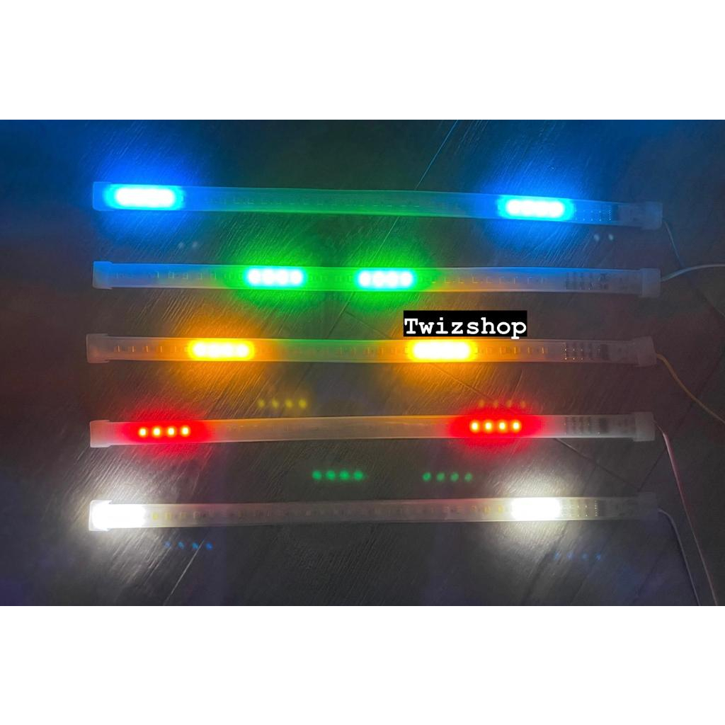 Lampu LED Strip Fleksibel Strobo 32 LED 12 Volt 24 Volt Variasi Nyala Kedap Kedip 12V 24V