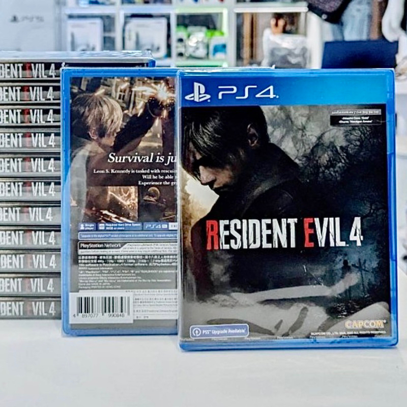 Resident Evil 4 Remake PS4 Kaset Resident Evil 4 Playstation 4 5 CD Kaset Game Games Resident4 Evil4