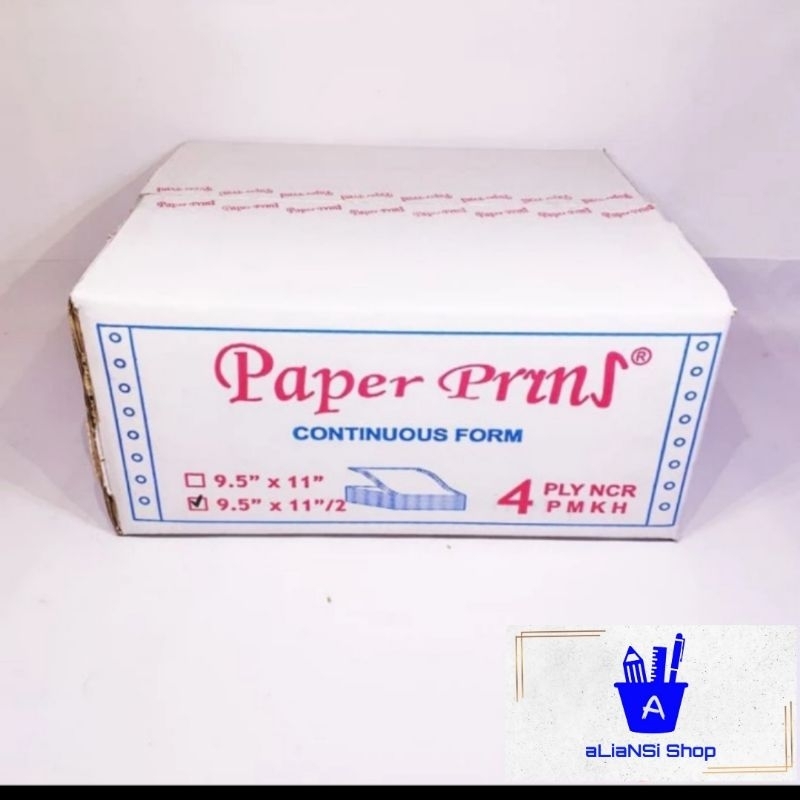 

Promo Continuous Form 9,5" x 11"/2 (4 PLY) bagi 2 - merk PAPERPRYNS