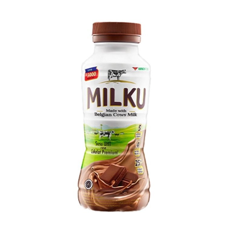 

Milku Susu UHT anak-anak rasa cokelat 200 ml