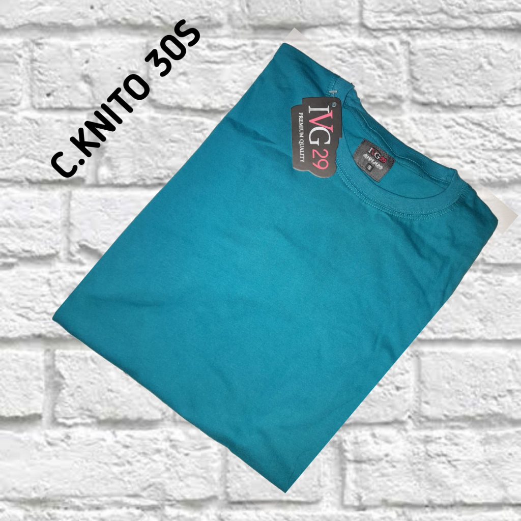 KAOS POLOS LENGAN PENDEK IVG29 COTTON COMBED 30s KNITTO PREMIUM