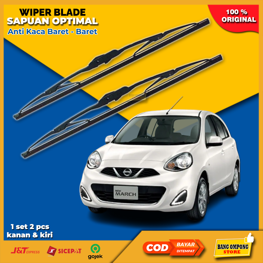 WIPER  BLADE PEMBERSIH KACA MOBIL NISSAN MARCH