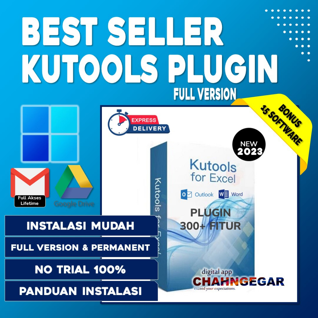 Plugin Kutools 26 for Excel Outlook Word Terbaru Full Version plugin lebih 300 fitur