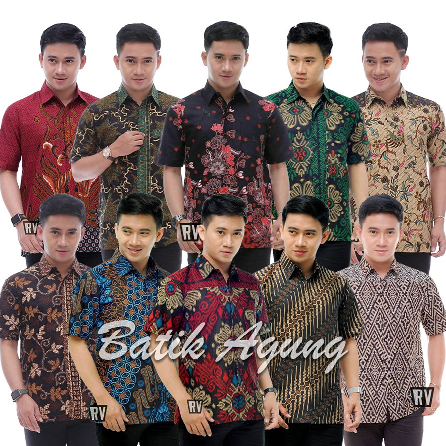 Seragaman Batik Kondangan Nikahan Pria Modern Terbaru / Baju Batik Kerja Pria Pegawai Karyawan Murah