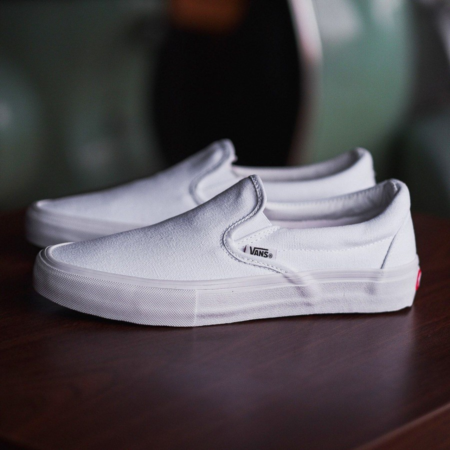 VANS SLIP ON PRO ALL WHITE ORIGINAL
