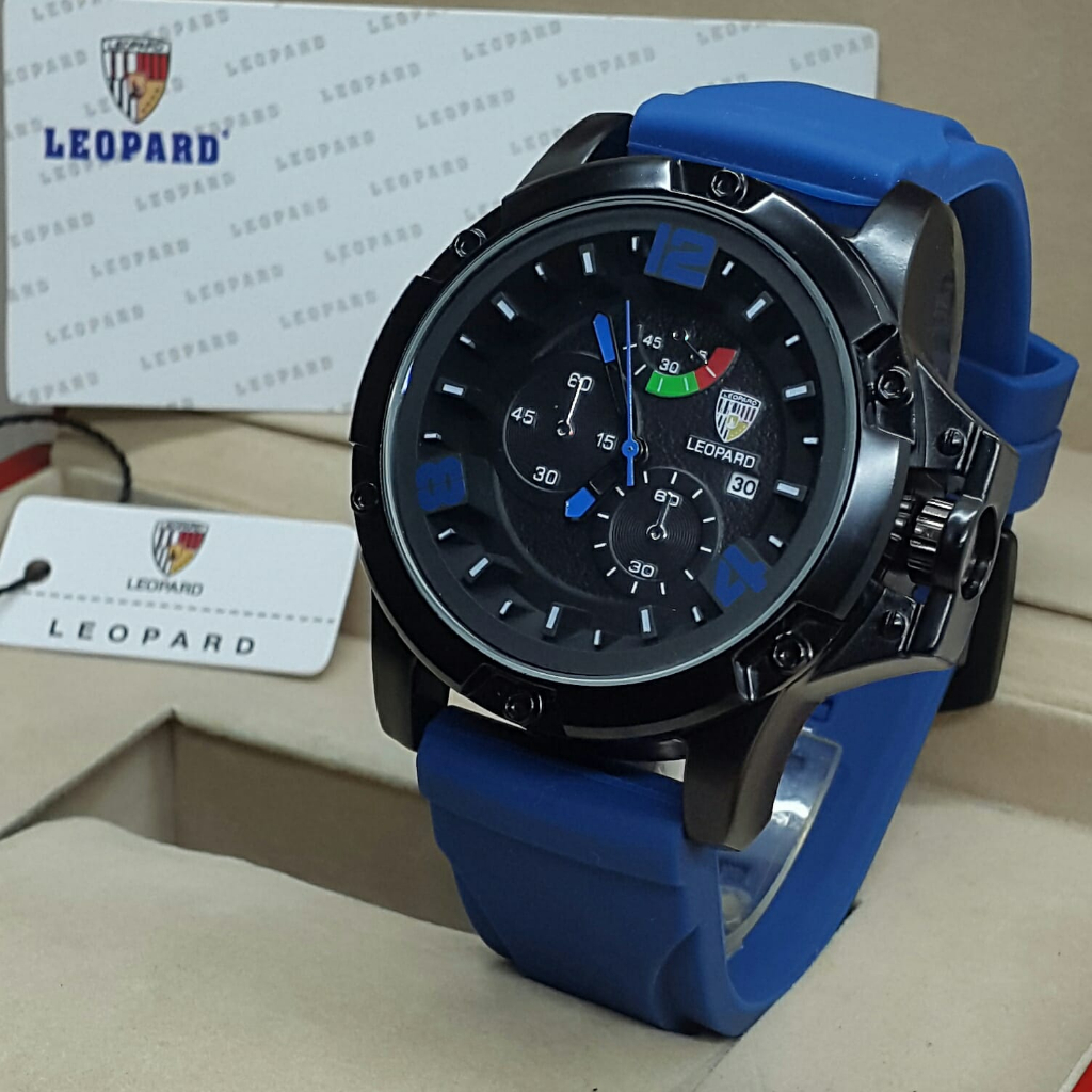 Jam Tangan Leopard A6 Original rubber