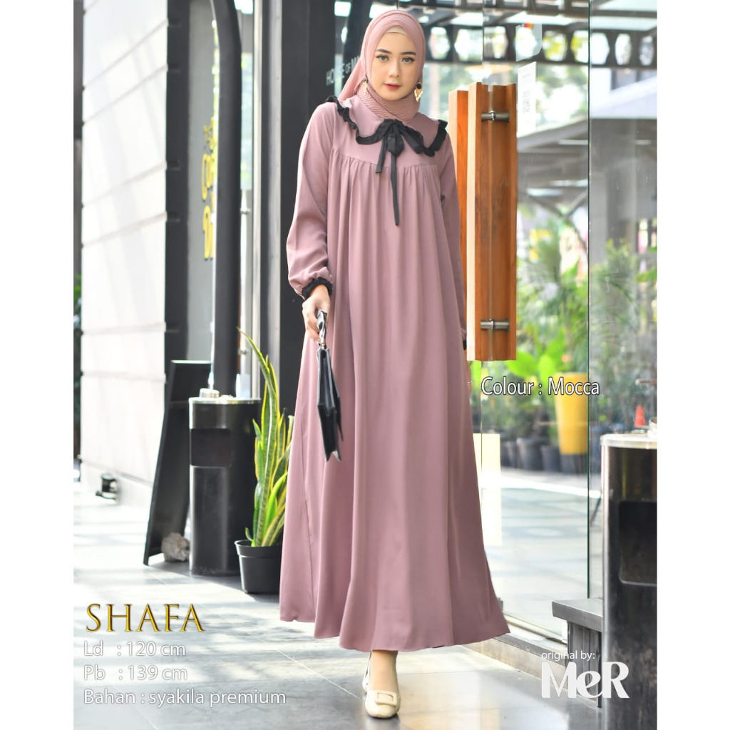 DRESS GAMIS REMAJA BLOUSE OOTD HIJAB KEBAYA WANITA TERBARU KEKINIAN BAJU ATASAN GAYA CASUAL SANTAI K