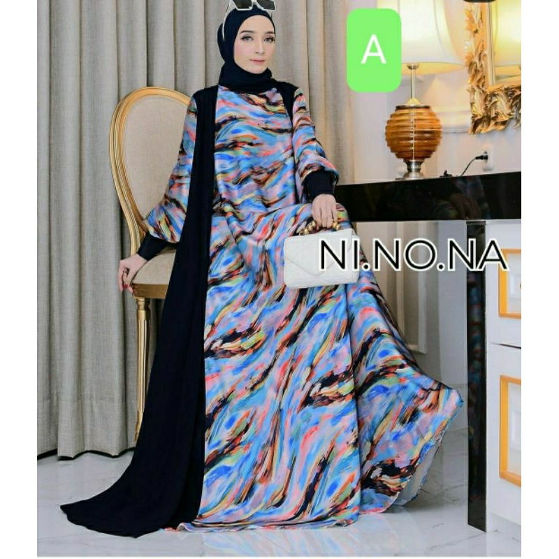 Laura Dress corak tiedie by NI. NO. NA