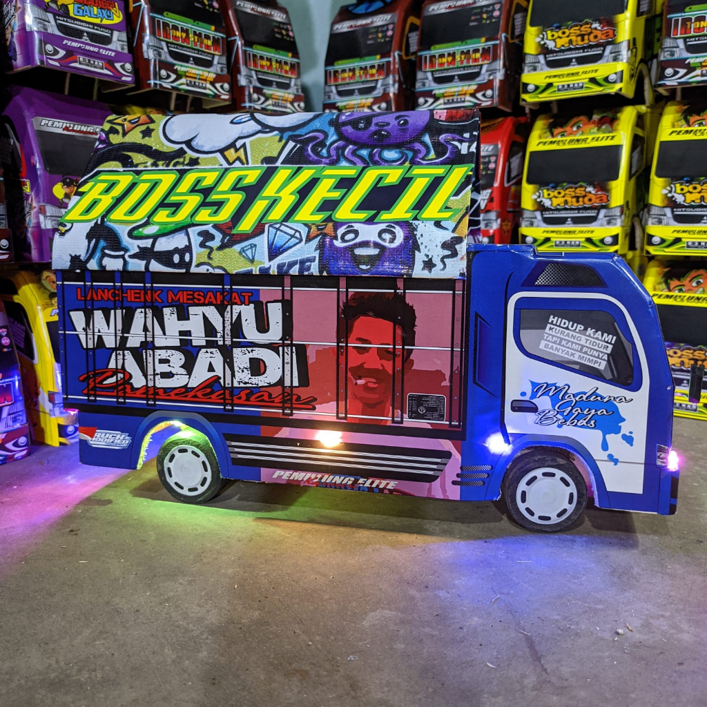 PROMO TRUK OLENG MAINAN ANAK TERMURAH TRUK OLENG FULL VARIASI LAMPU DAN TERPAL