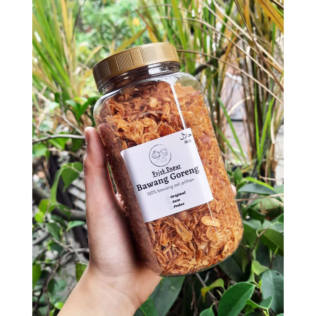 

Bawang Goreng Pojok Dapur Rasa ORIGINAL bawang murni khas Brebes150gr bumbu dapur halal murah