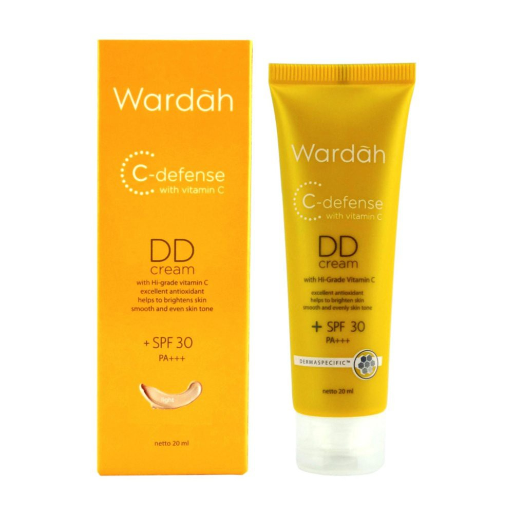 Wardah C-Defense DD Cream 20ml / SPF 30 | Pelembab Wardah/Foundation/Light Natural